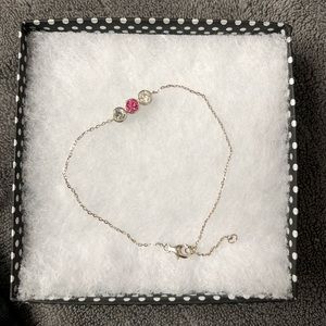 Eve’s Addiction 3 Stone Silver Bezel Set Bracelet